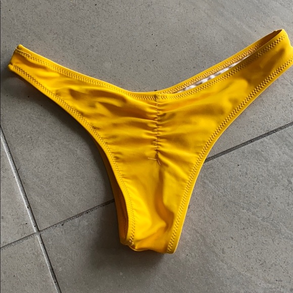 SOLD Yellow Bikini Bottom - Picture 2 of 2